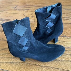 Theirry Rabotin black suede ankle boots Size 39 1/2